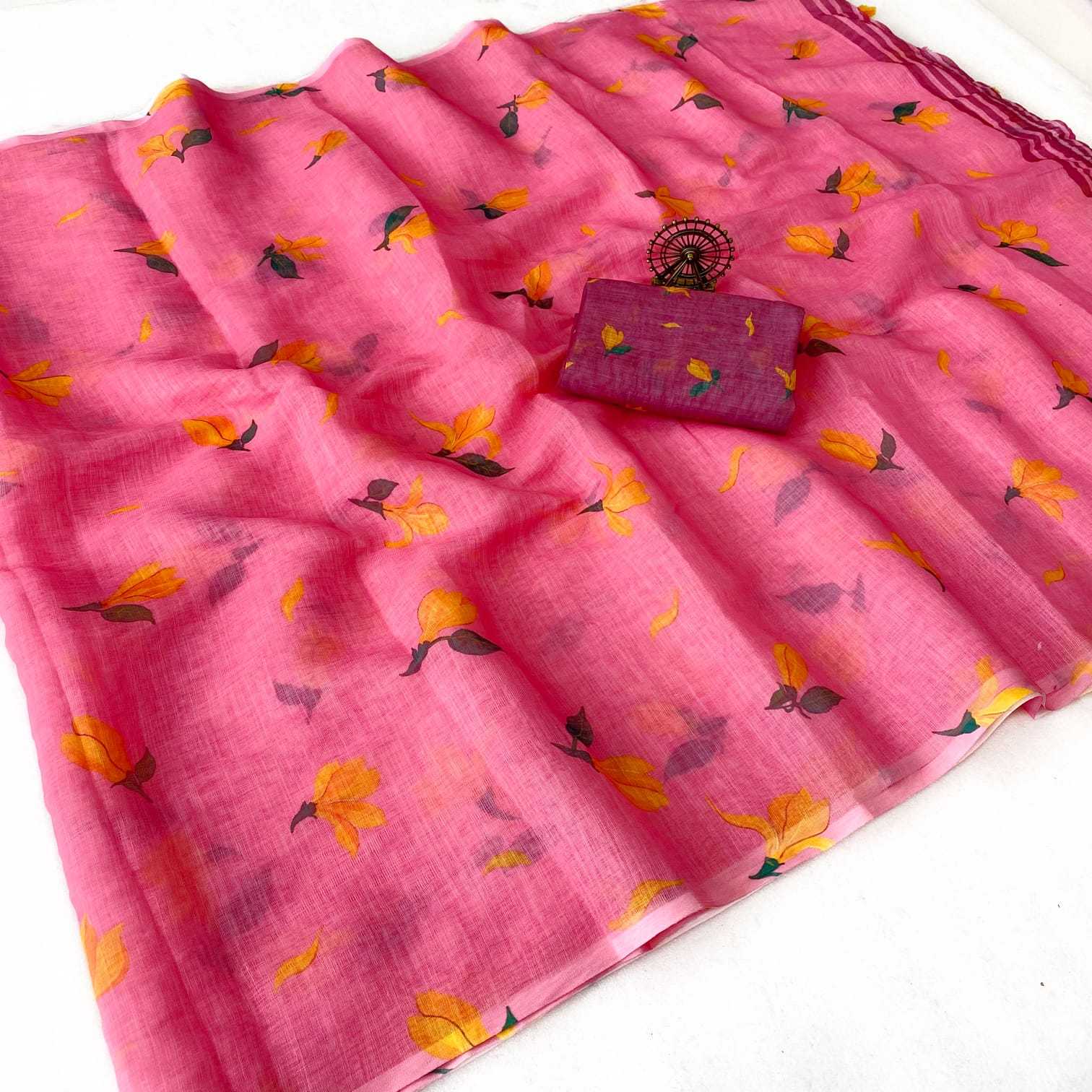 Linen Designer Saree