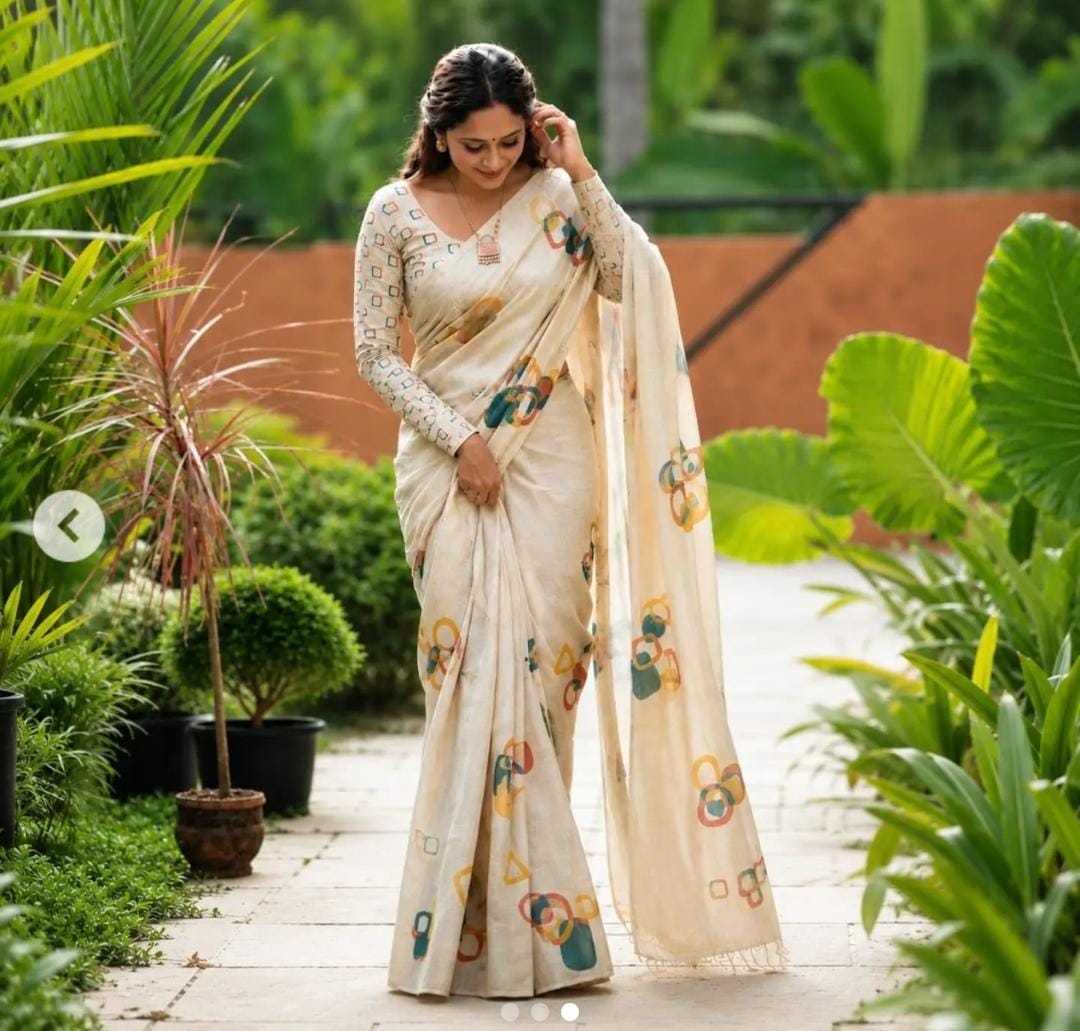 Tissue Silk Printed Saree