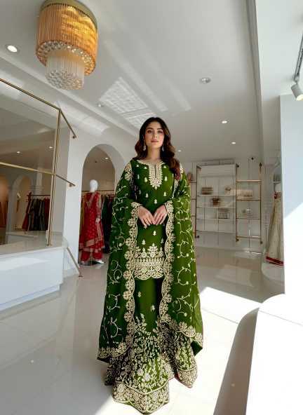 Pure Silk Embroidery Suit