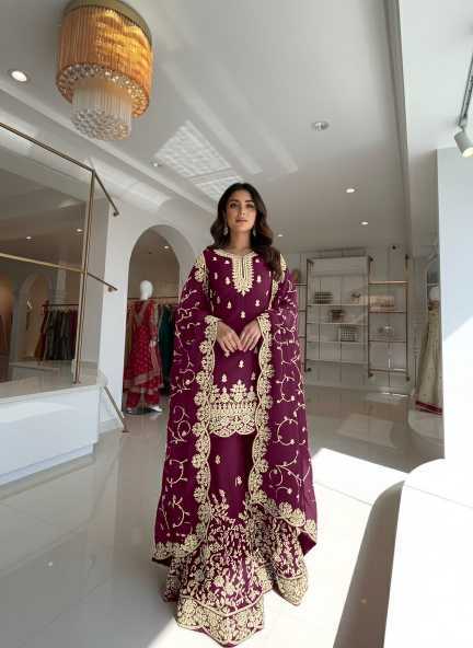Pure Silk Embroidery Suit
