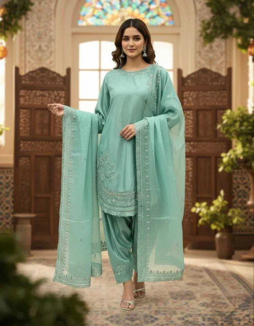 Crepe Ladies Suit
