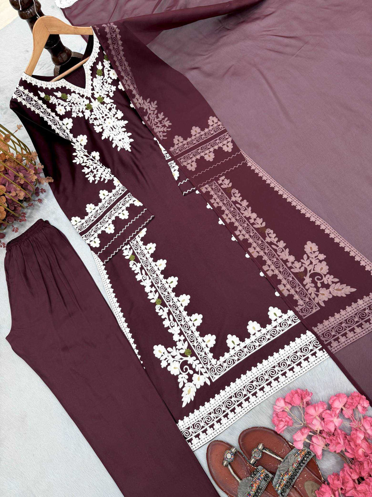 Pure Rayon Ladies Suit