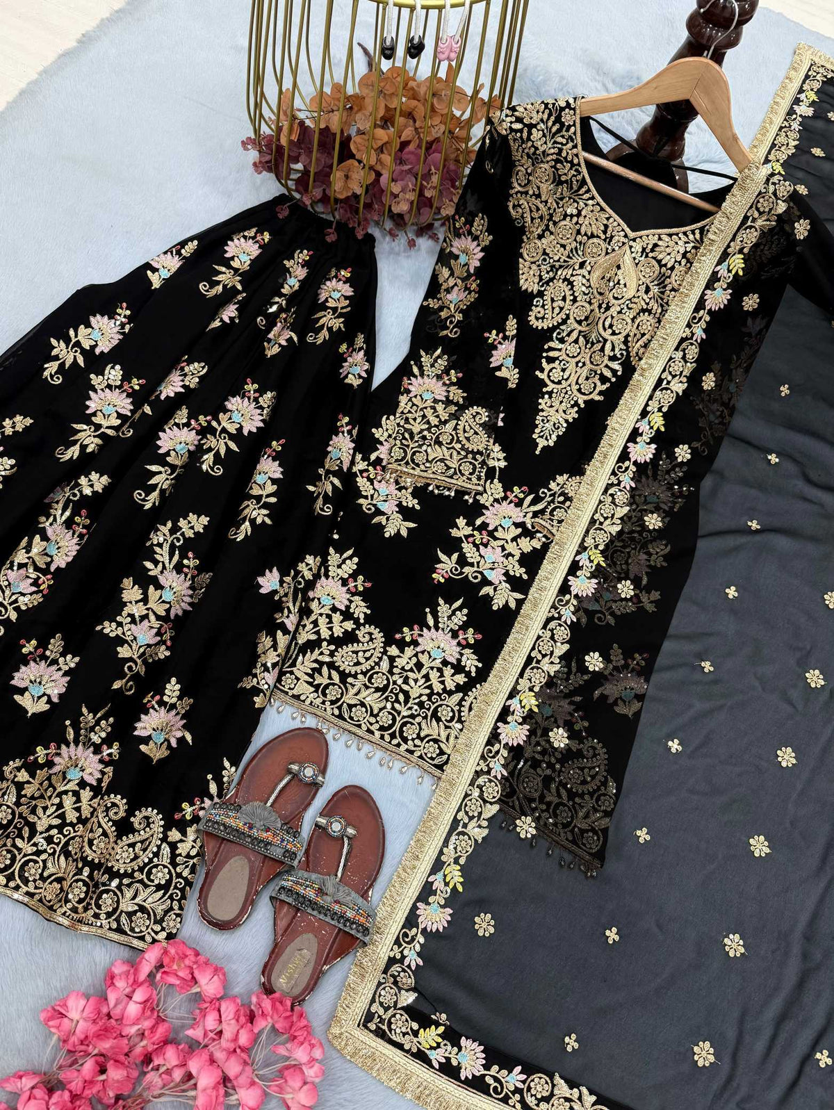 Faux Georgette Ladies Suit