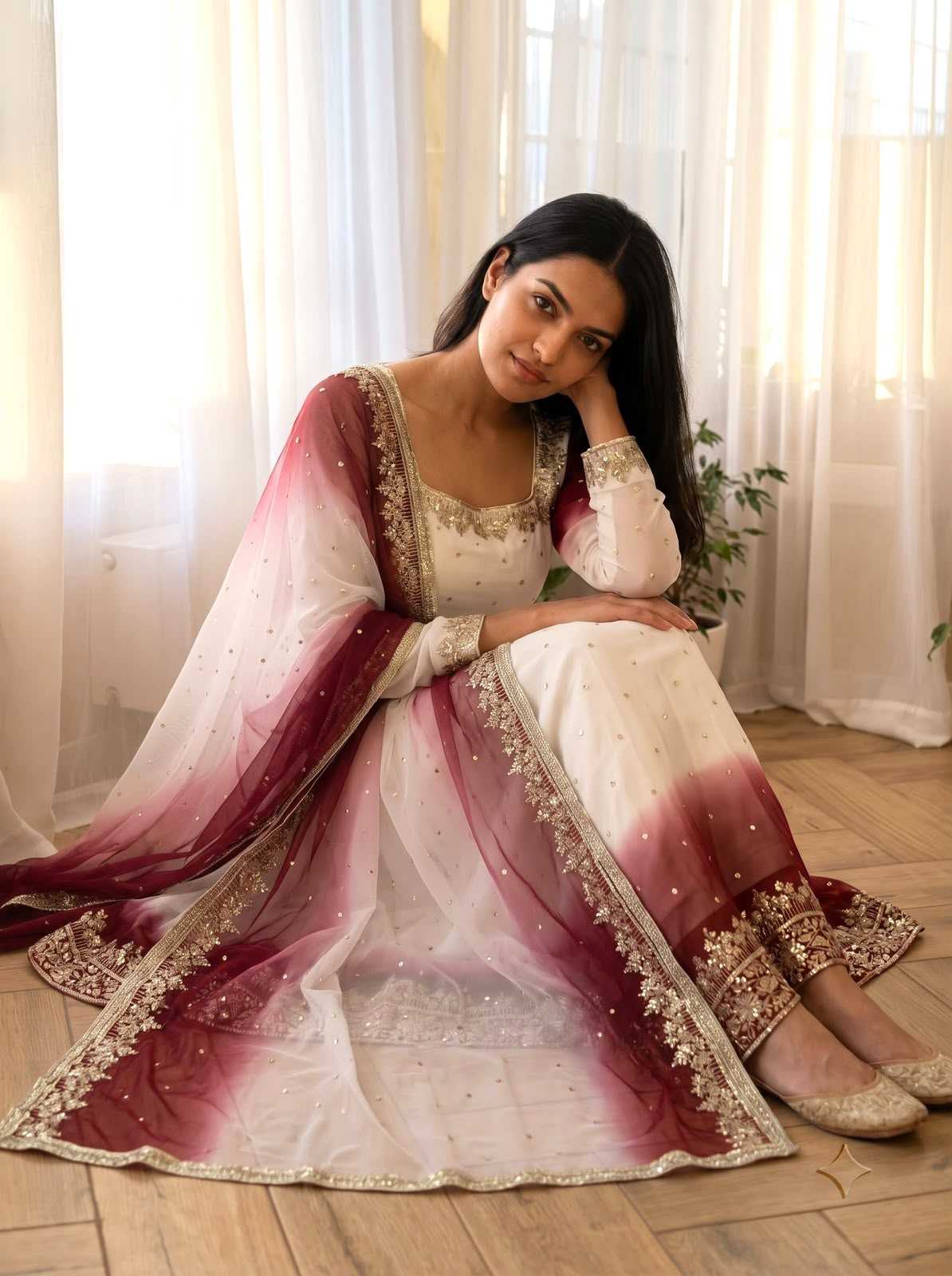 Cotton Embroidery Gown JT-147232