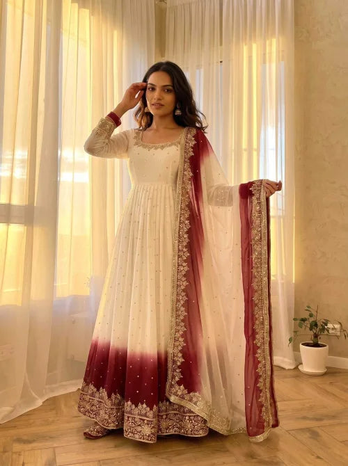 Cotton Embroidery Gown JT-147232