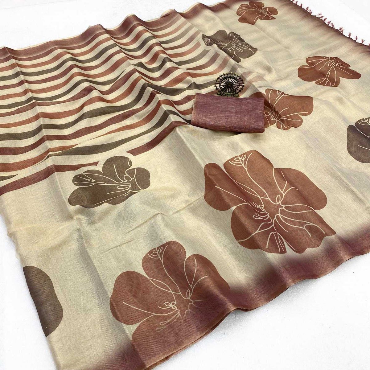 Tissue Silk Printed Saree
