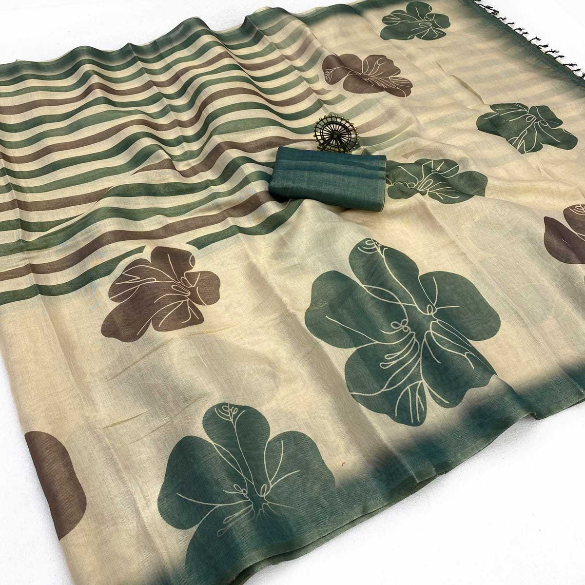Tissue Silk Printed Saree