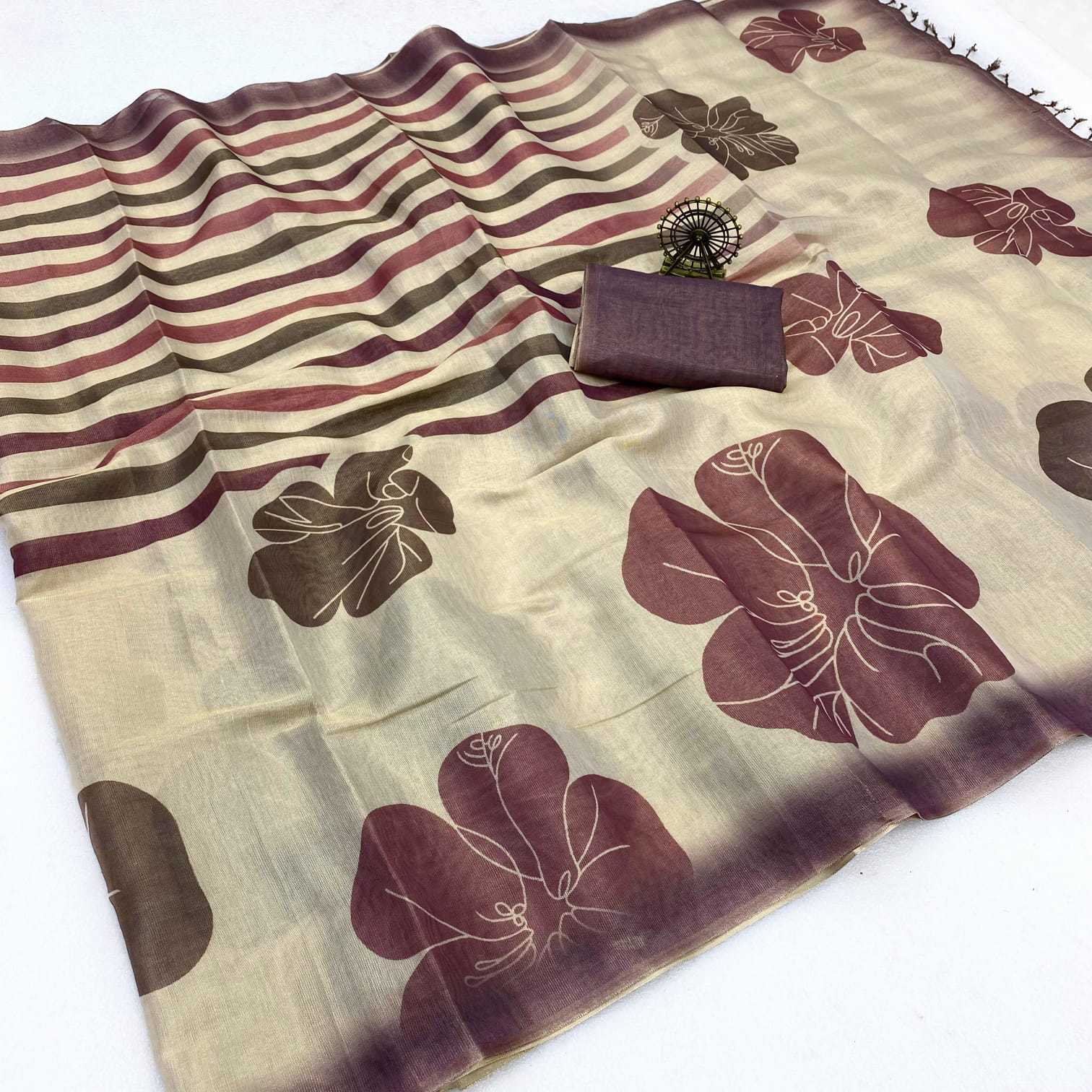 Tissue Silk Printed Saree