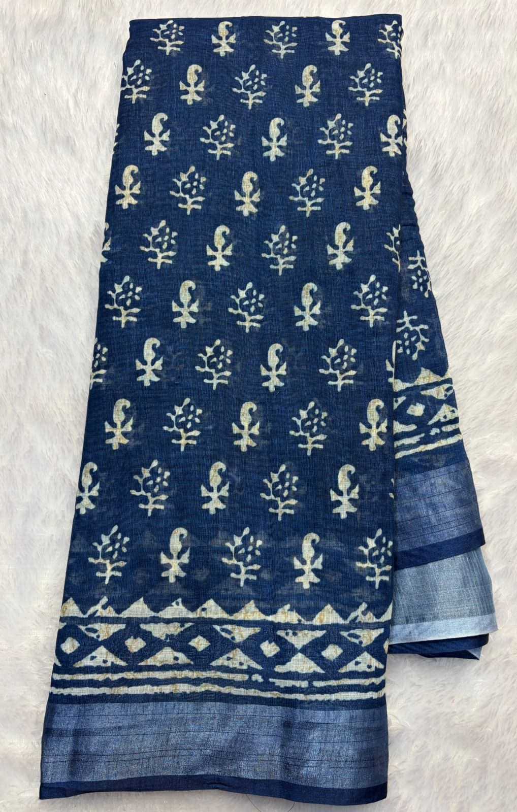 Linen Printed Saree