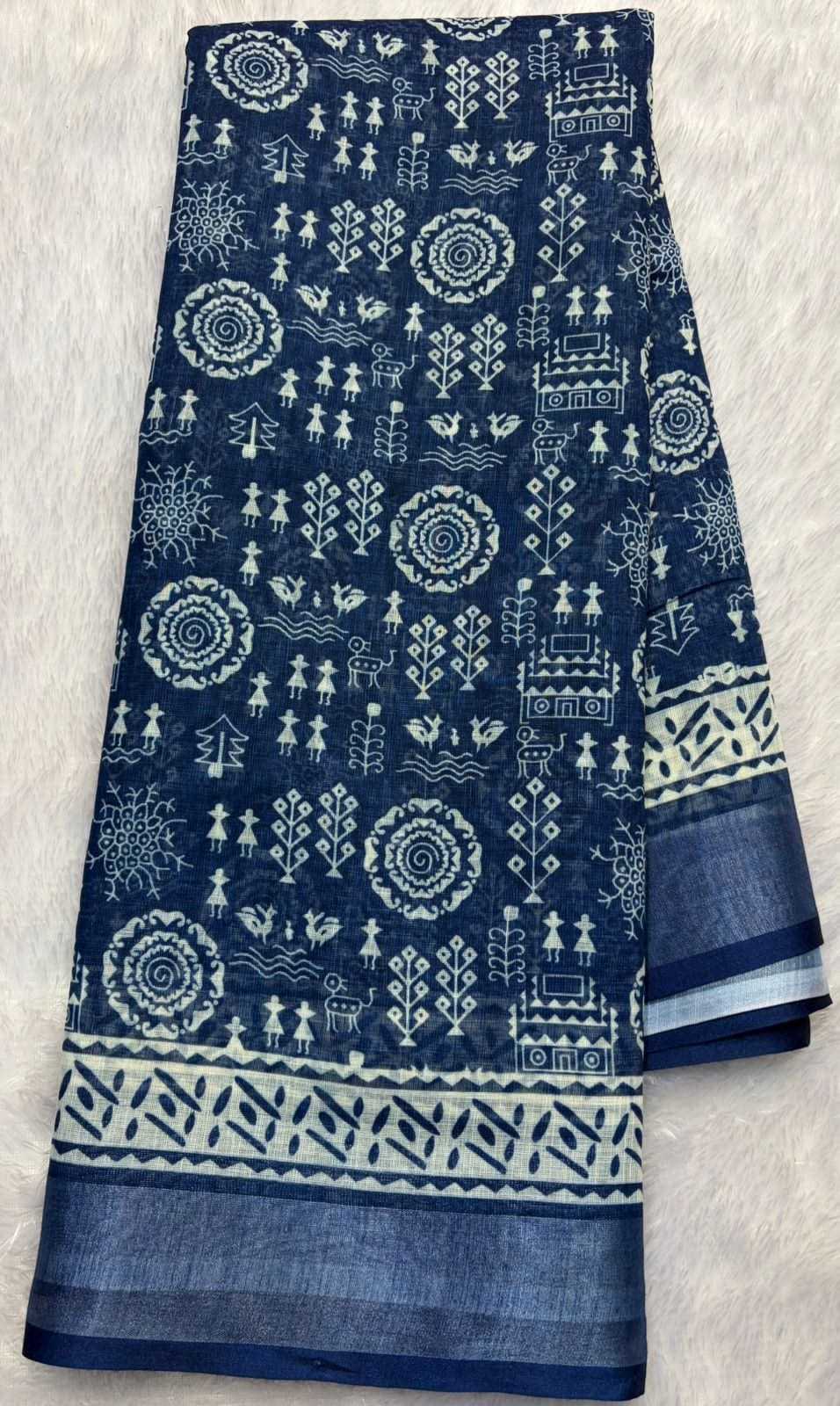 Linen Printed Saree