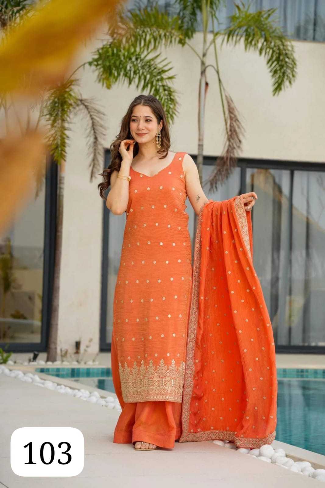 Chinon Embroidery Suit
