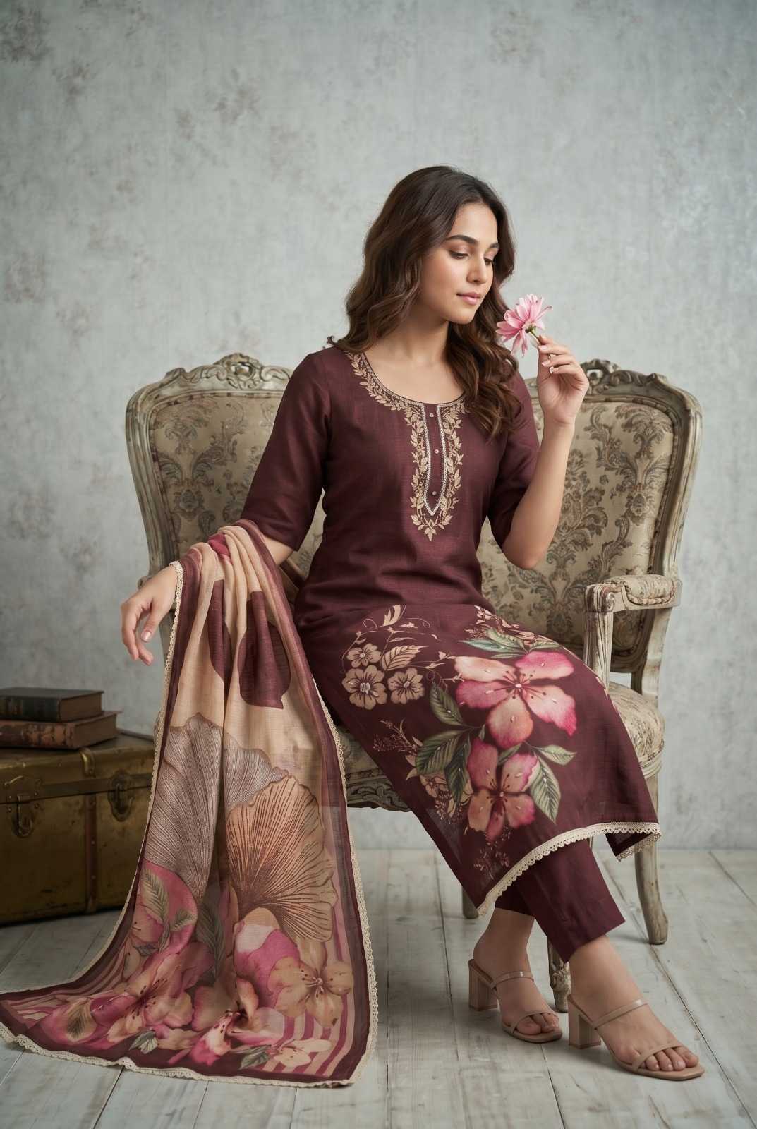 Cotton Printed Suit
