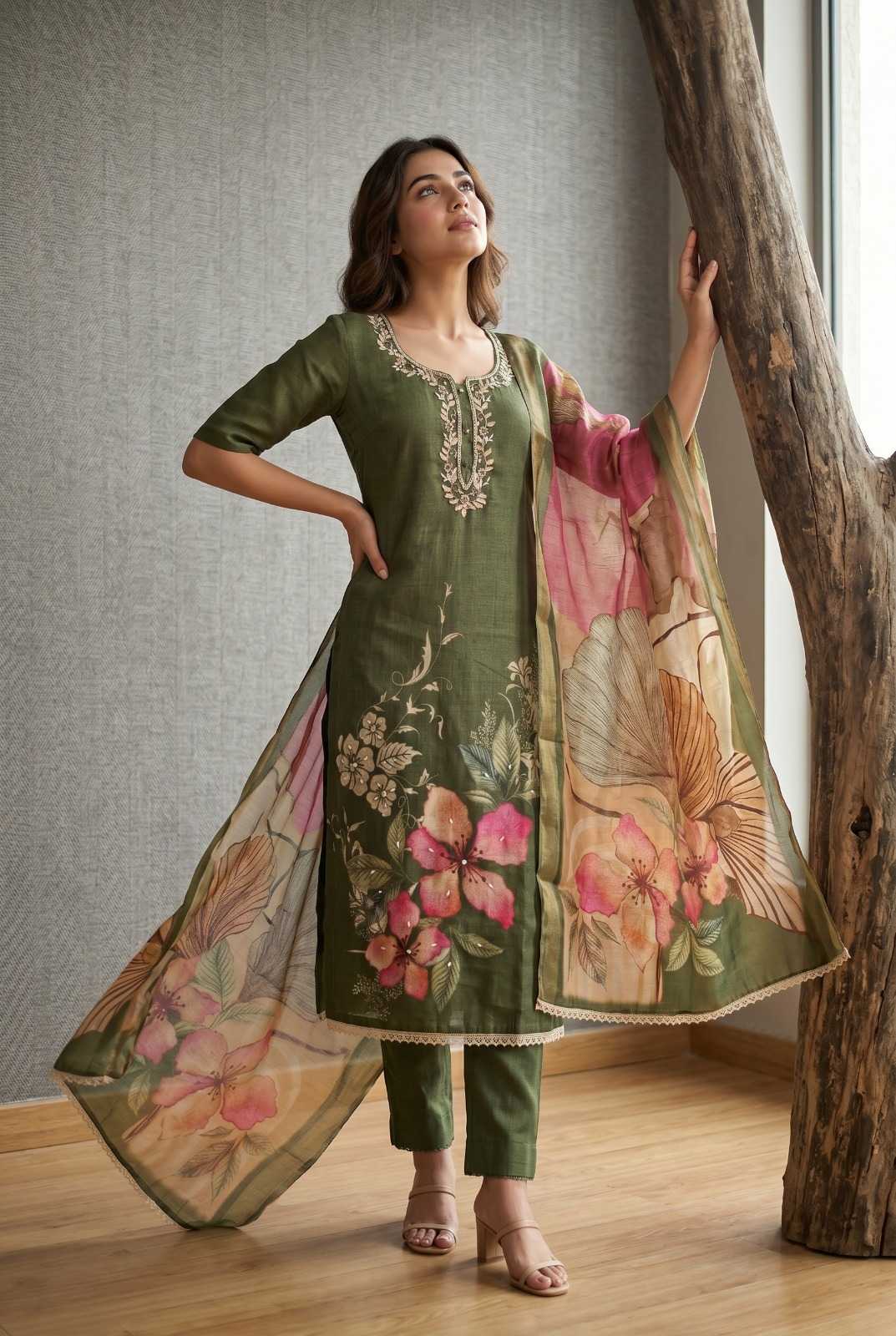 Cotton Printed Suit