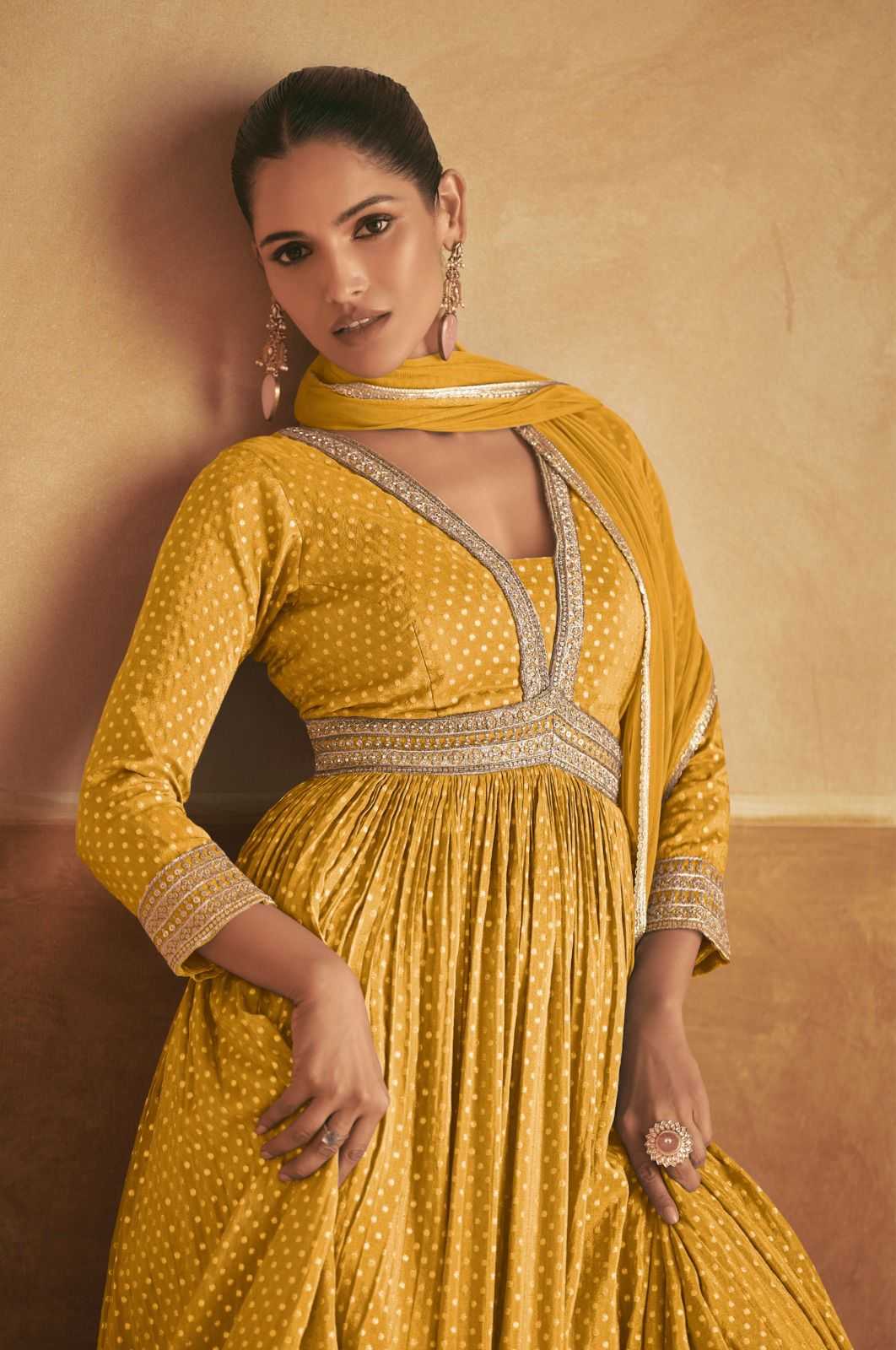 Viscose Embroidery Gown