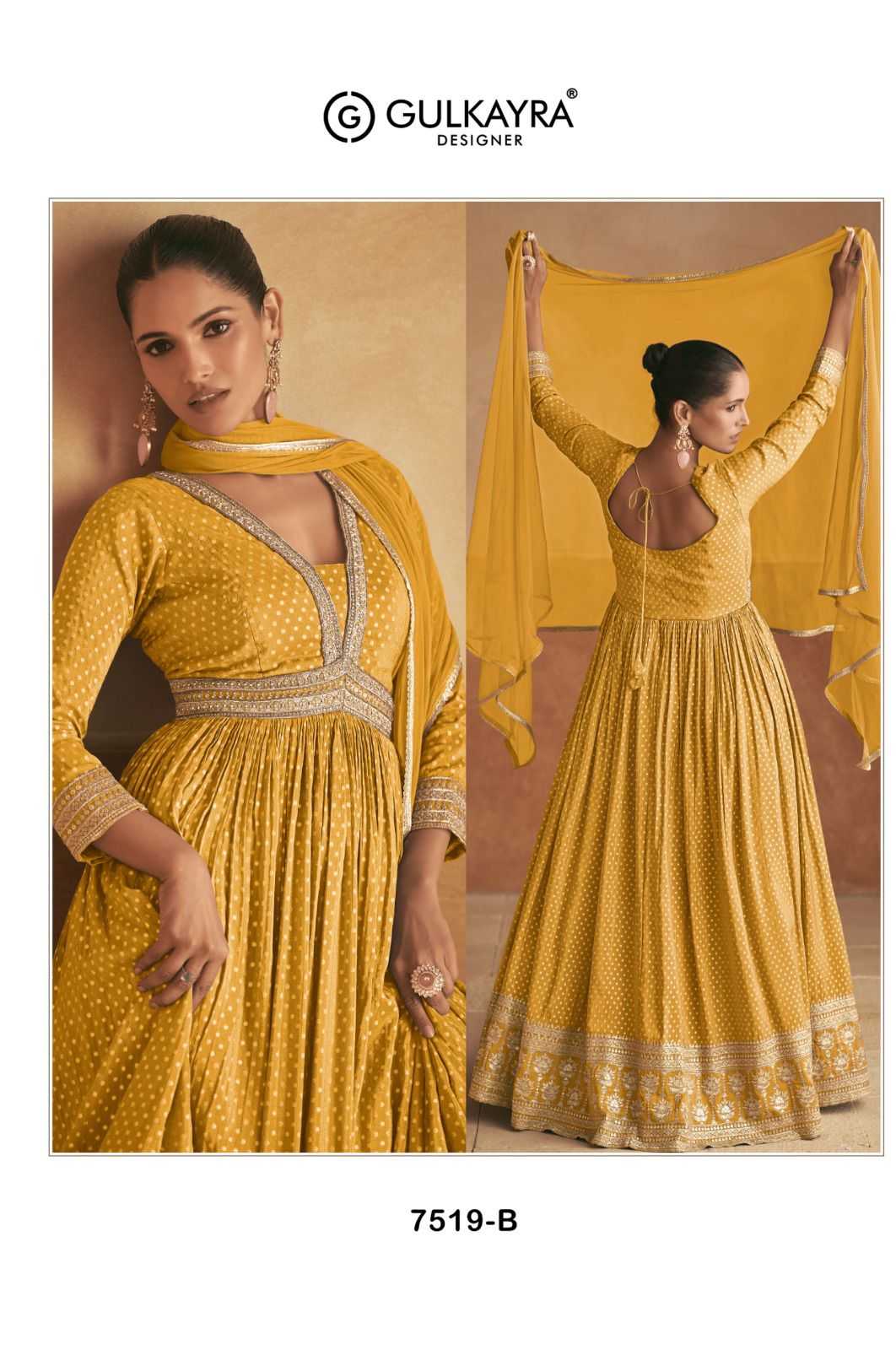 Viscose Embroidery Gown