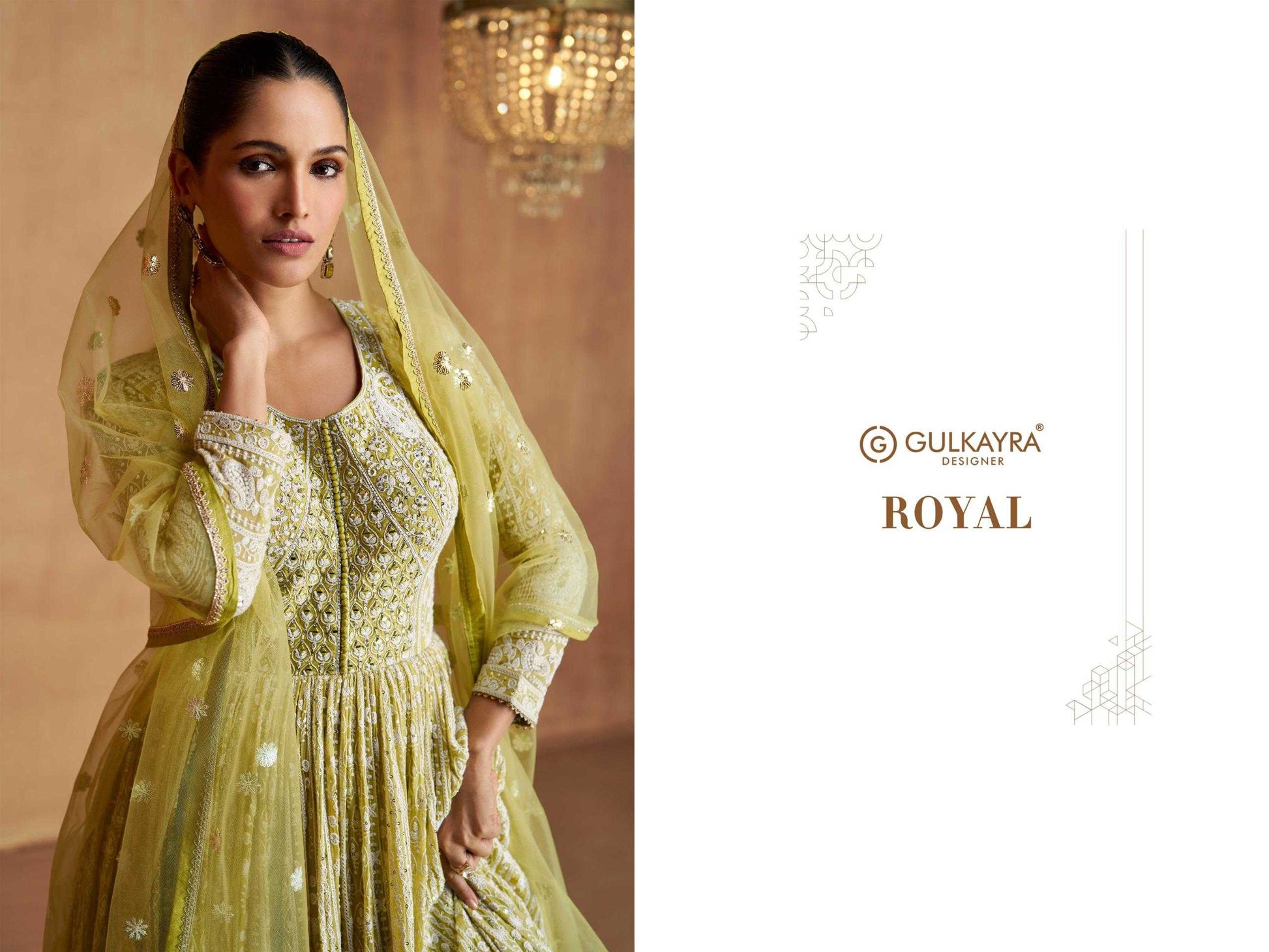 Georgette Embroidery Gown