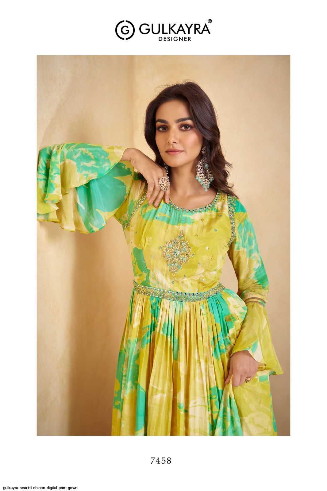 Chinon Printed Gown