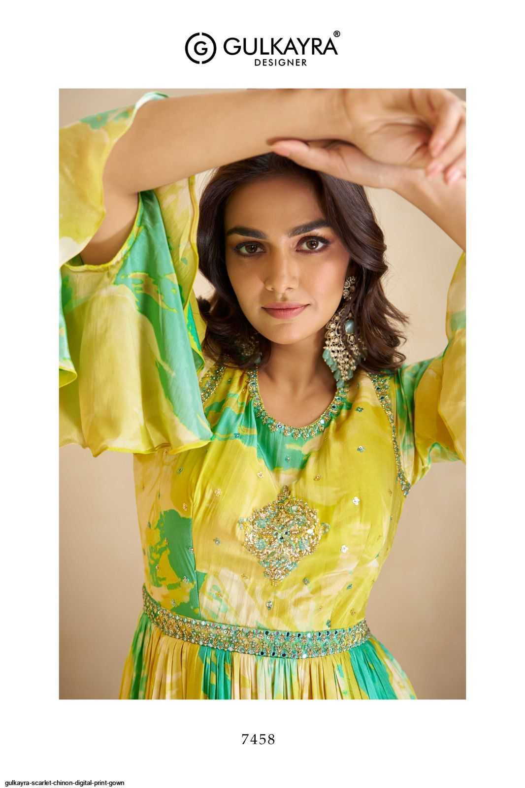 Chinon Printed Gown