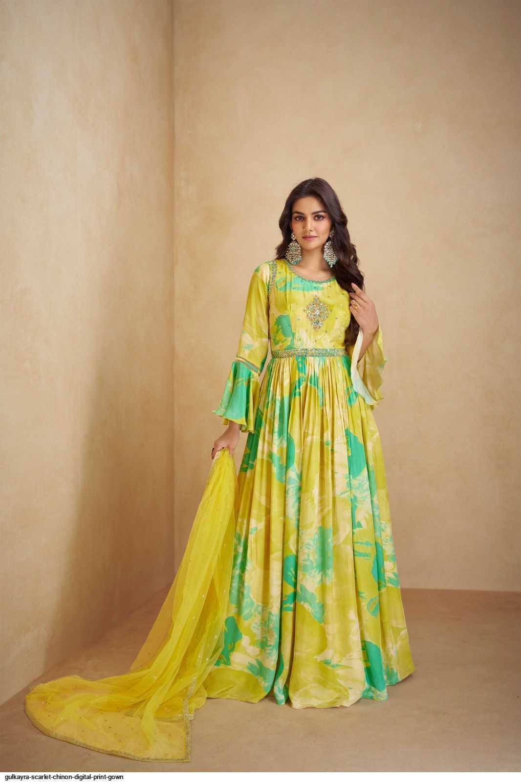 Chinon Printed Gown