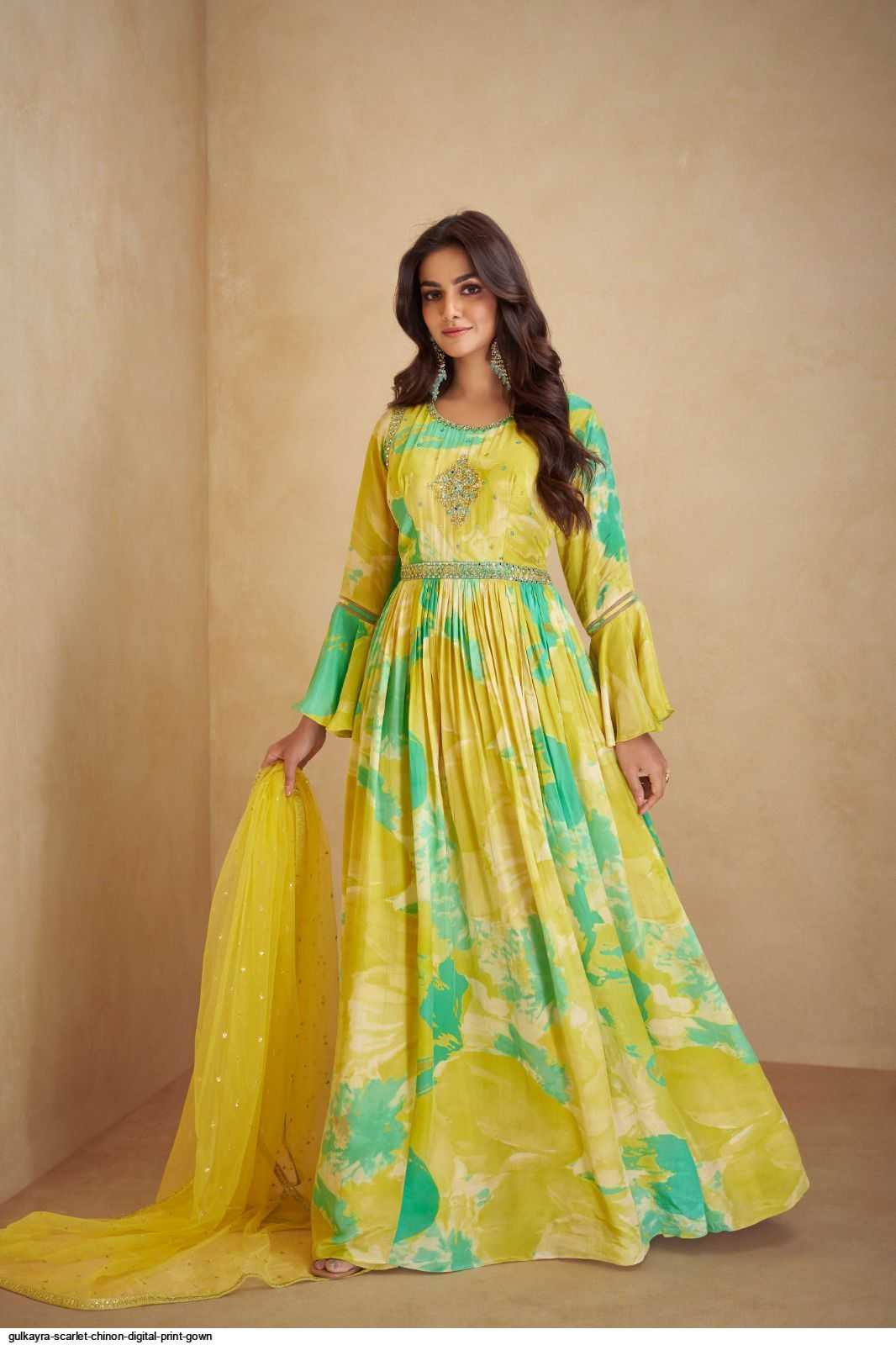Chinon Printed Gown