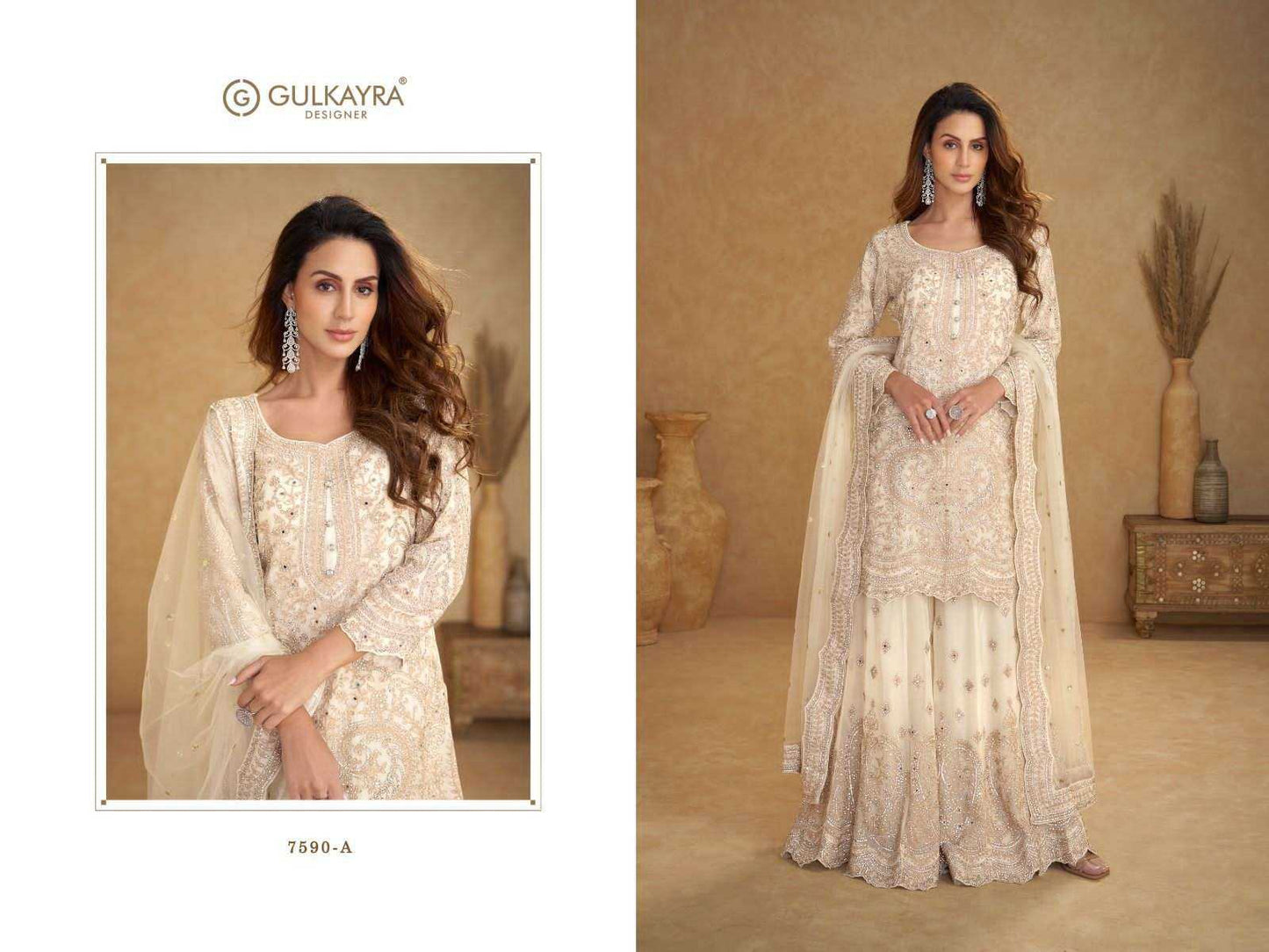 Net Embroidery Suit