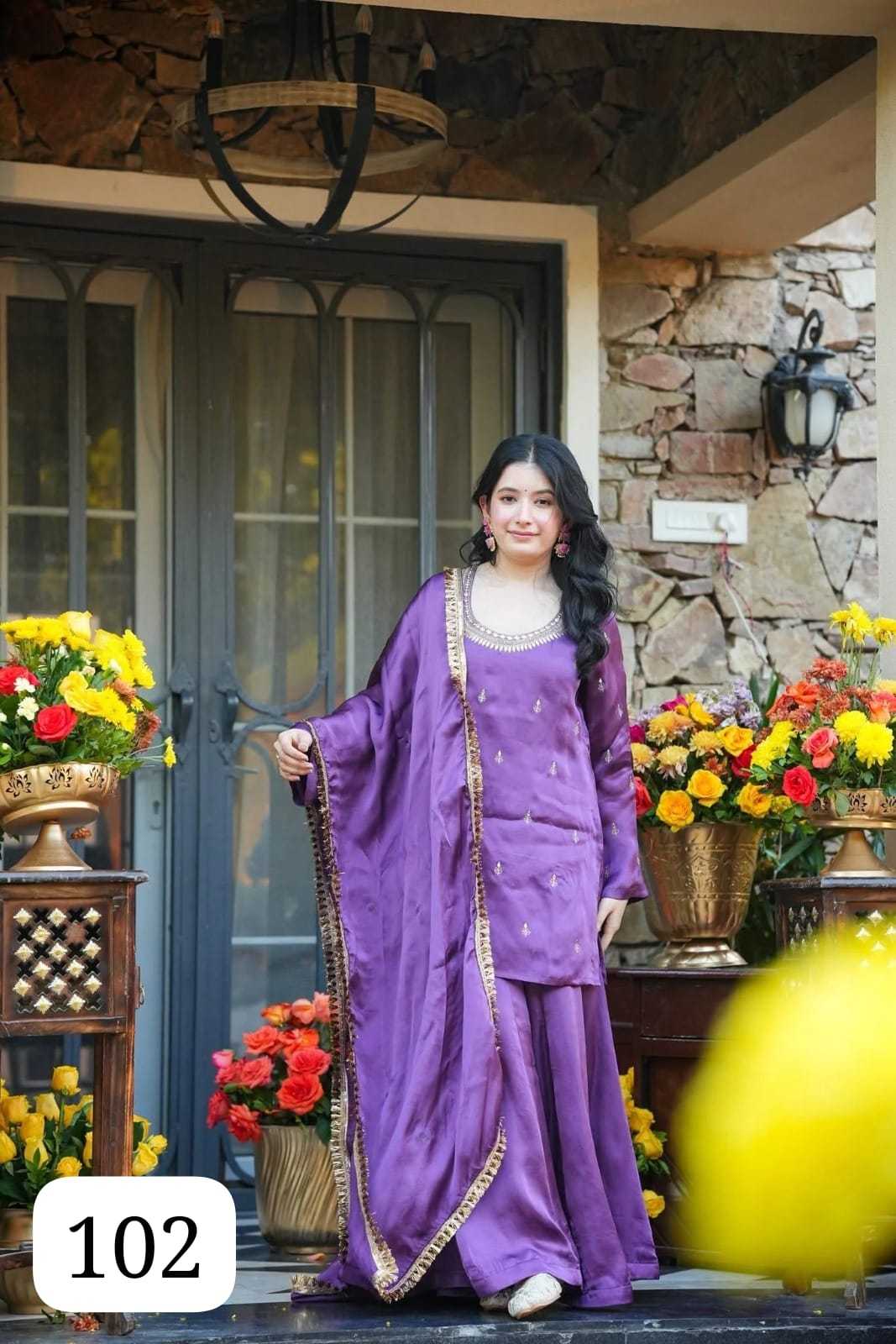 Satin Silk Ladies Suit