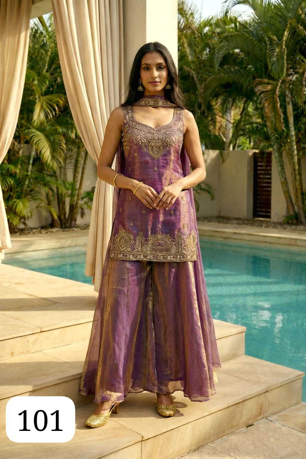Satin Silk Ladies Suit