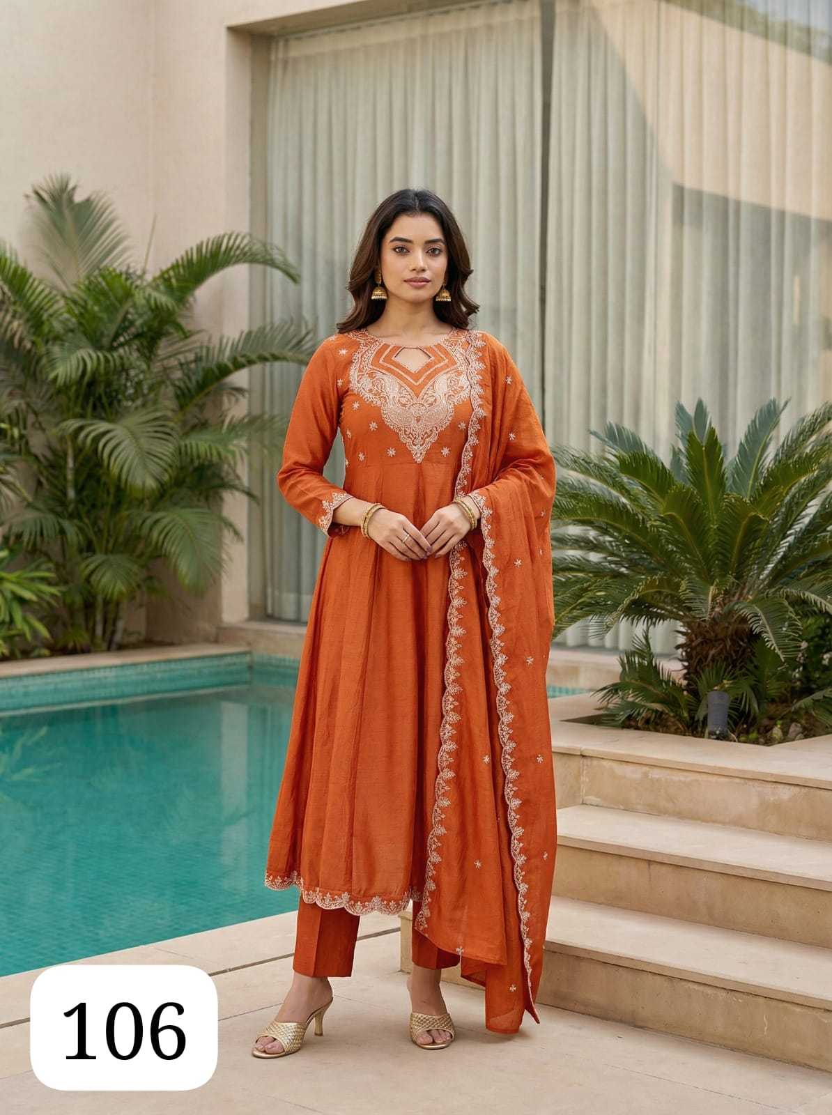 Satin Silk Ladies Suit