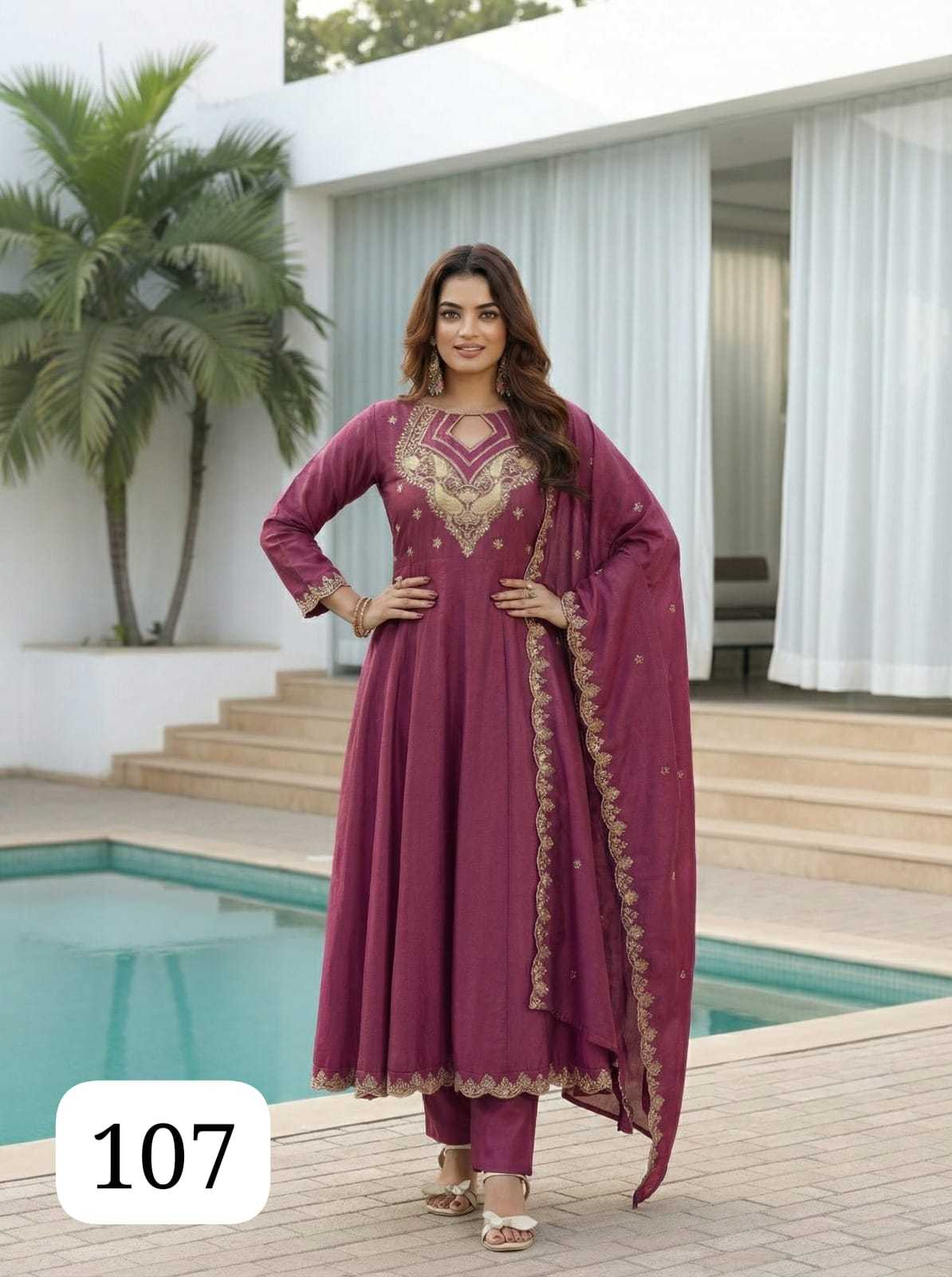Satin Silk Ladies Suit