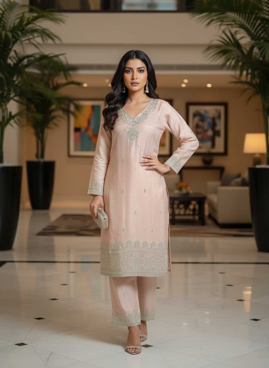 Silk Party Wear Kurti