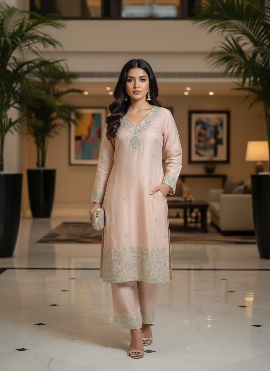 Silk Party Wear Kurti
