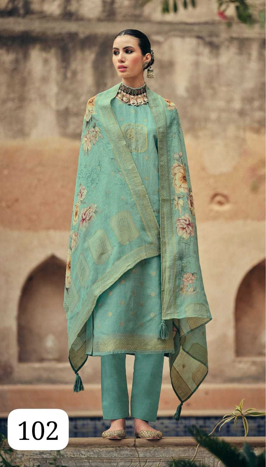 Soft Cotton Silk Printed Suit