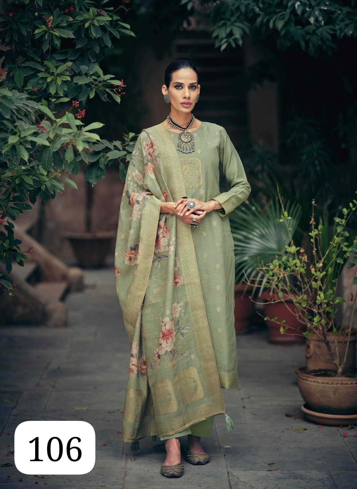 Soft Cotton Silk Printed Suit