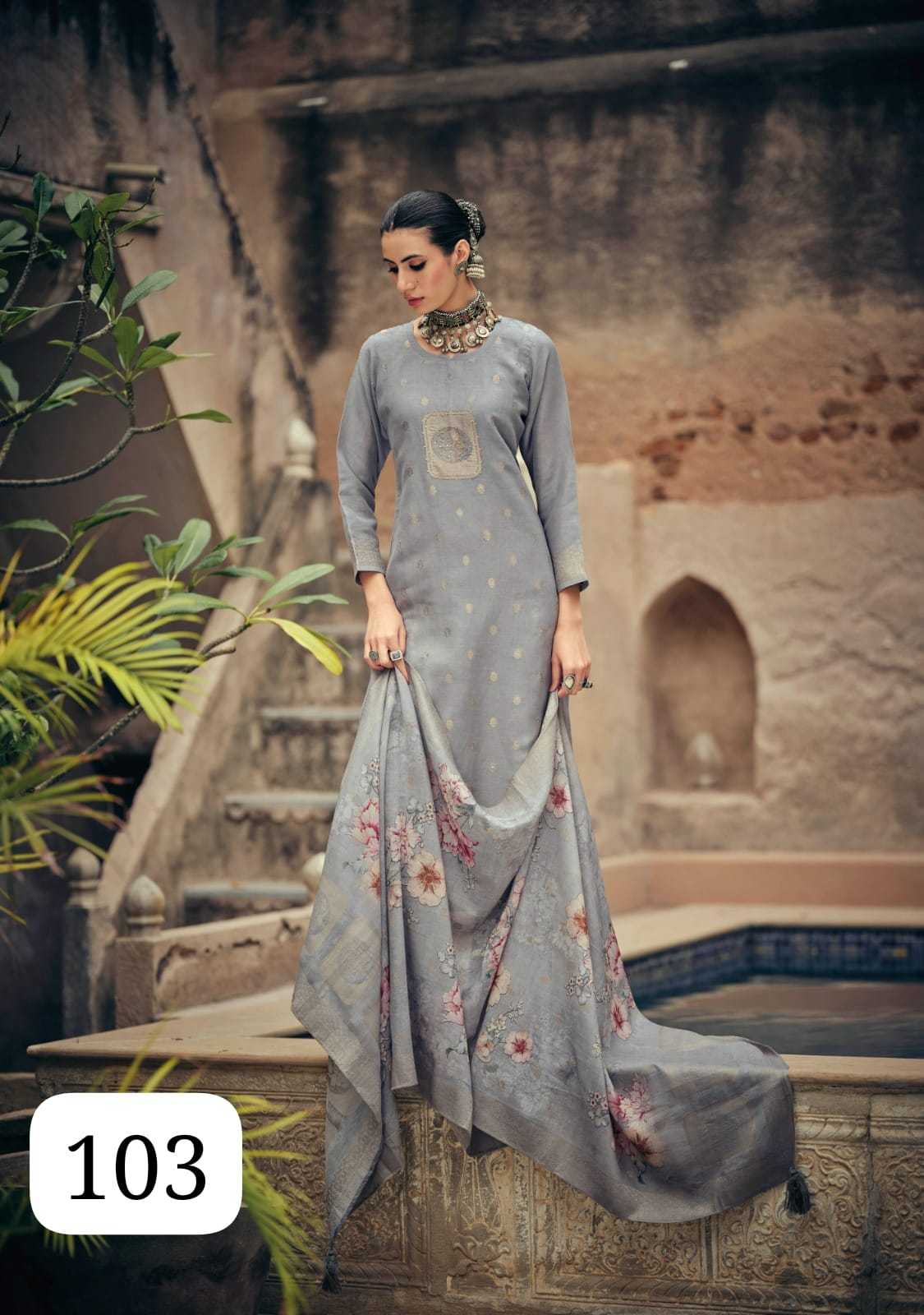 Soft Cotton Silk Printed Suit