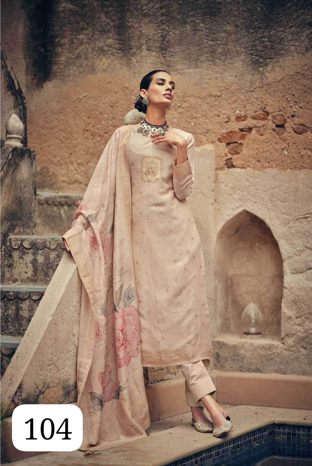Soft Cotton Silk Printed Suit