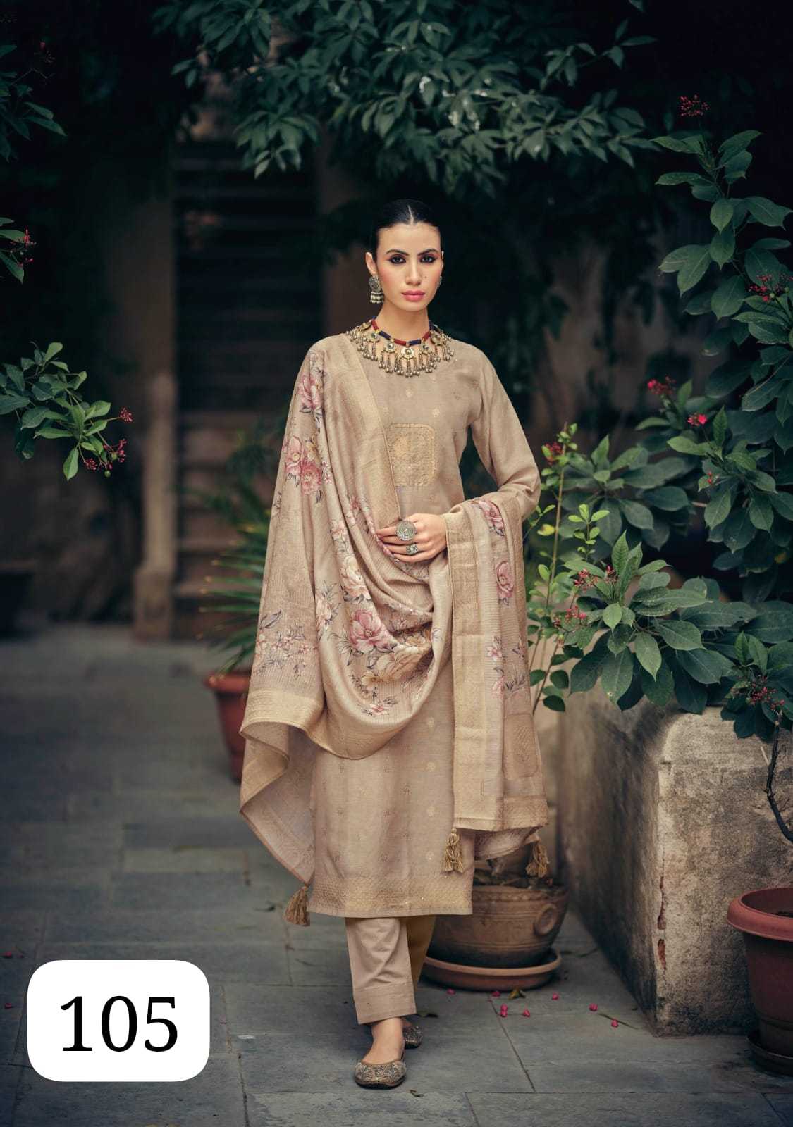 Soft Cotton Silk Printed Suit