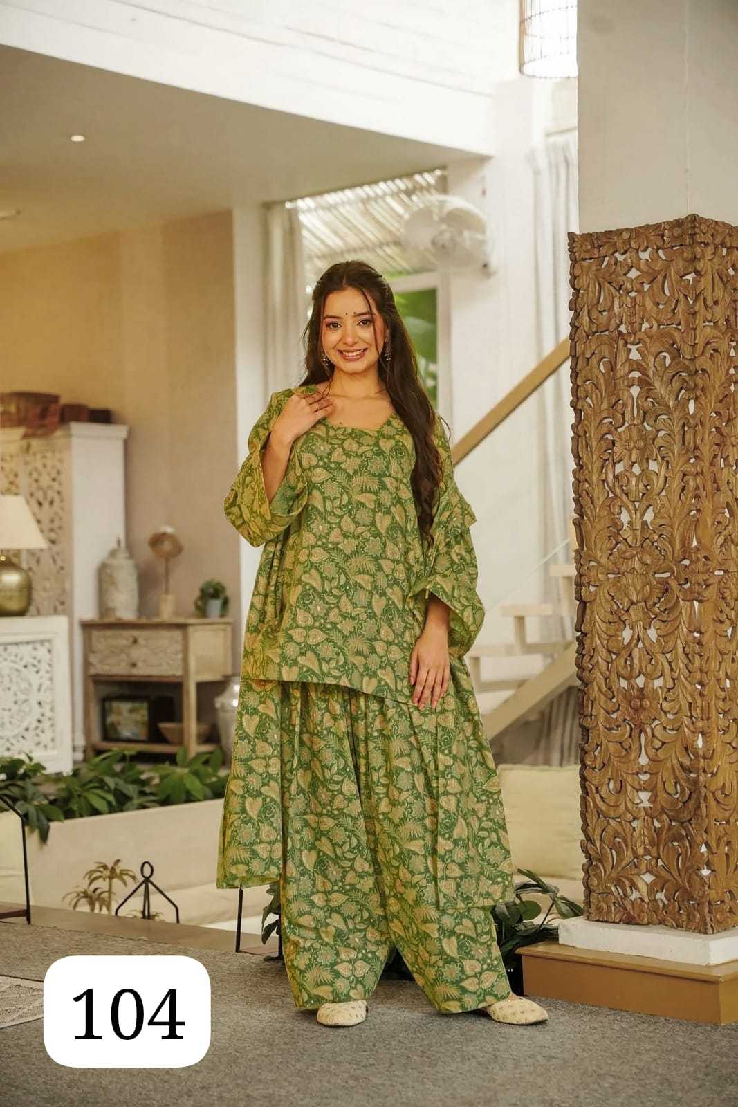 Cotton Cambric Party Wear Kurti