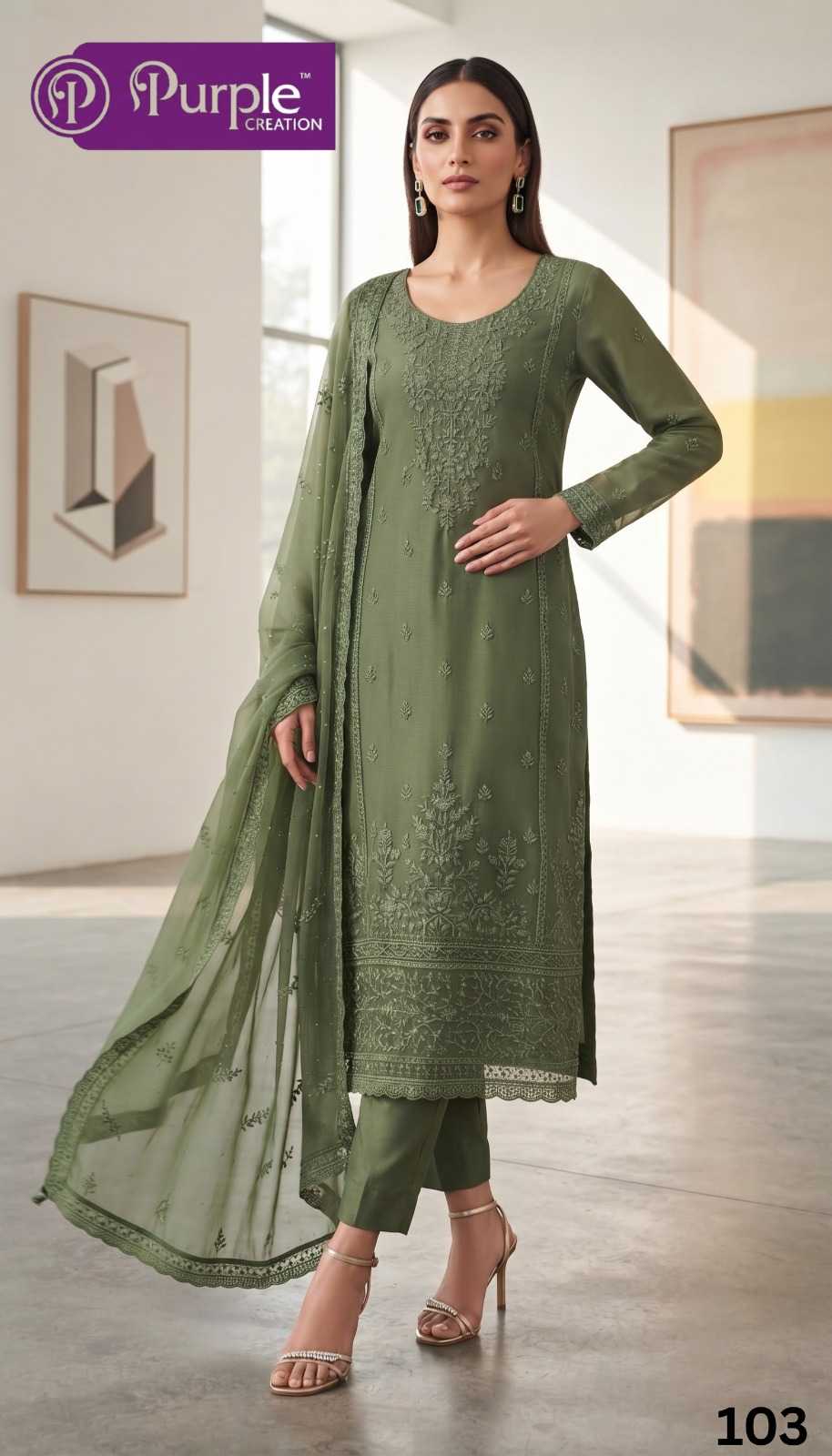 Embroidery Suit