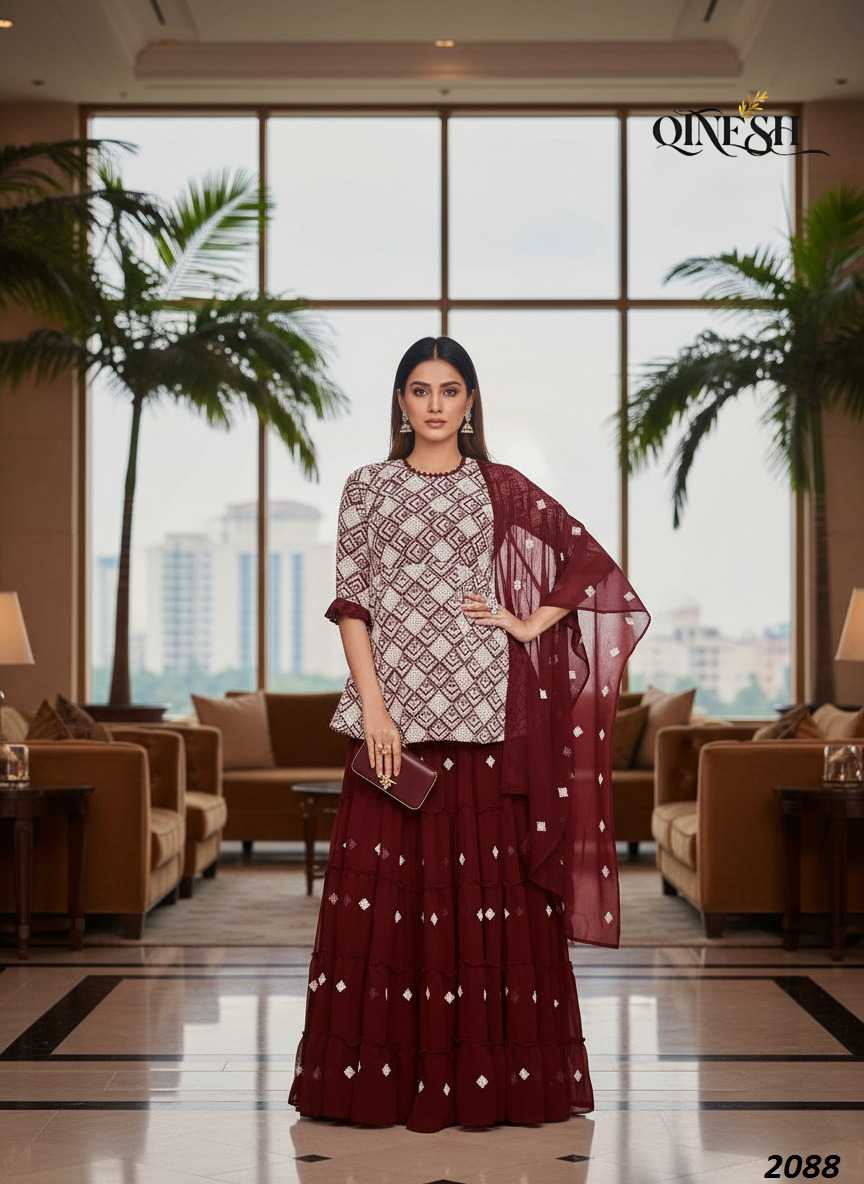 Faux Georgette Embroidery Suit
