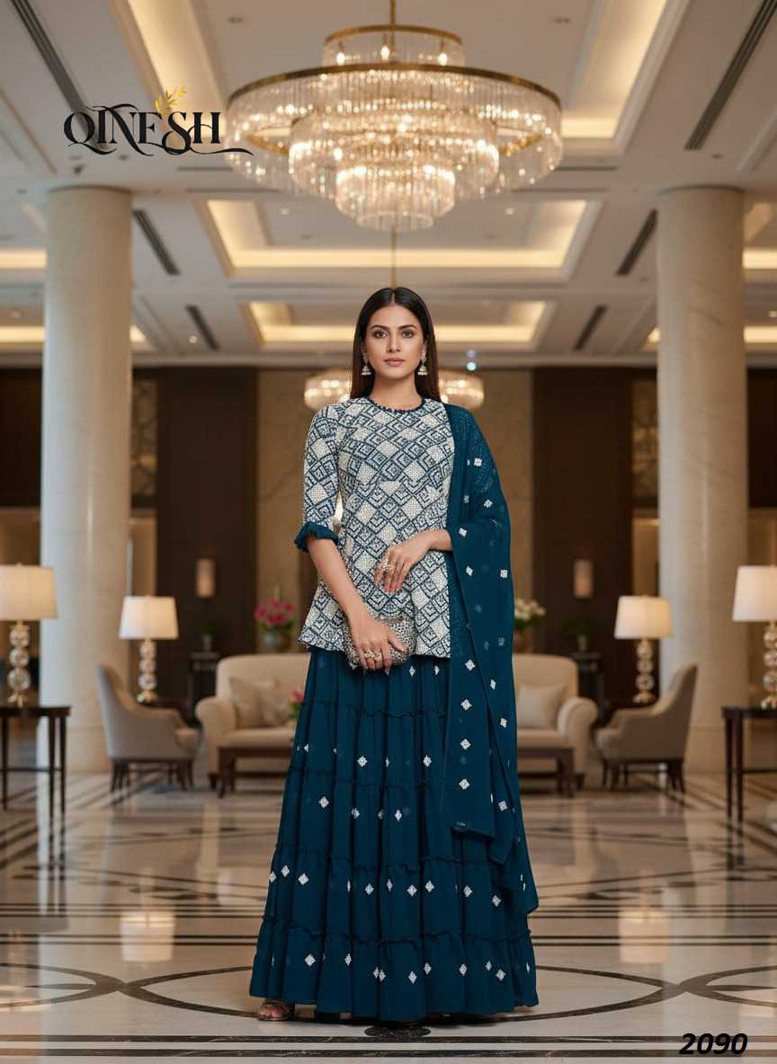 Faux Georgette Embroidery Suit