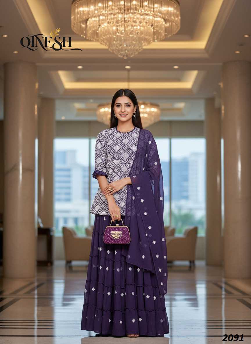 Faux Georgette Embroidery Suit
