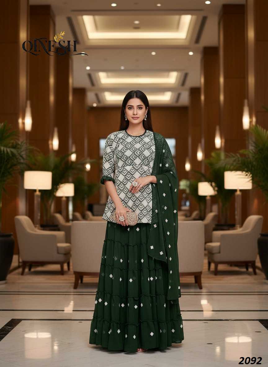Faux Georgette Embroidery Suit