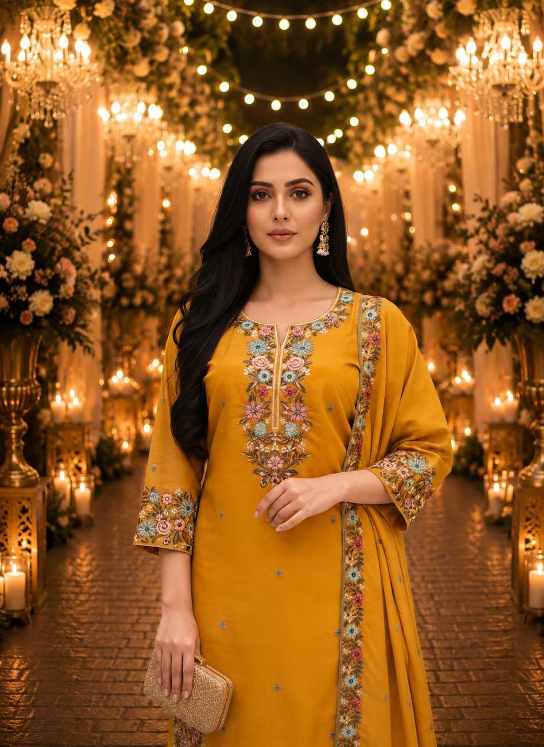 Heavy Roman Silk Designer Saree