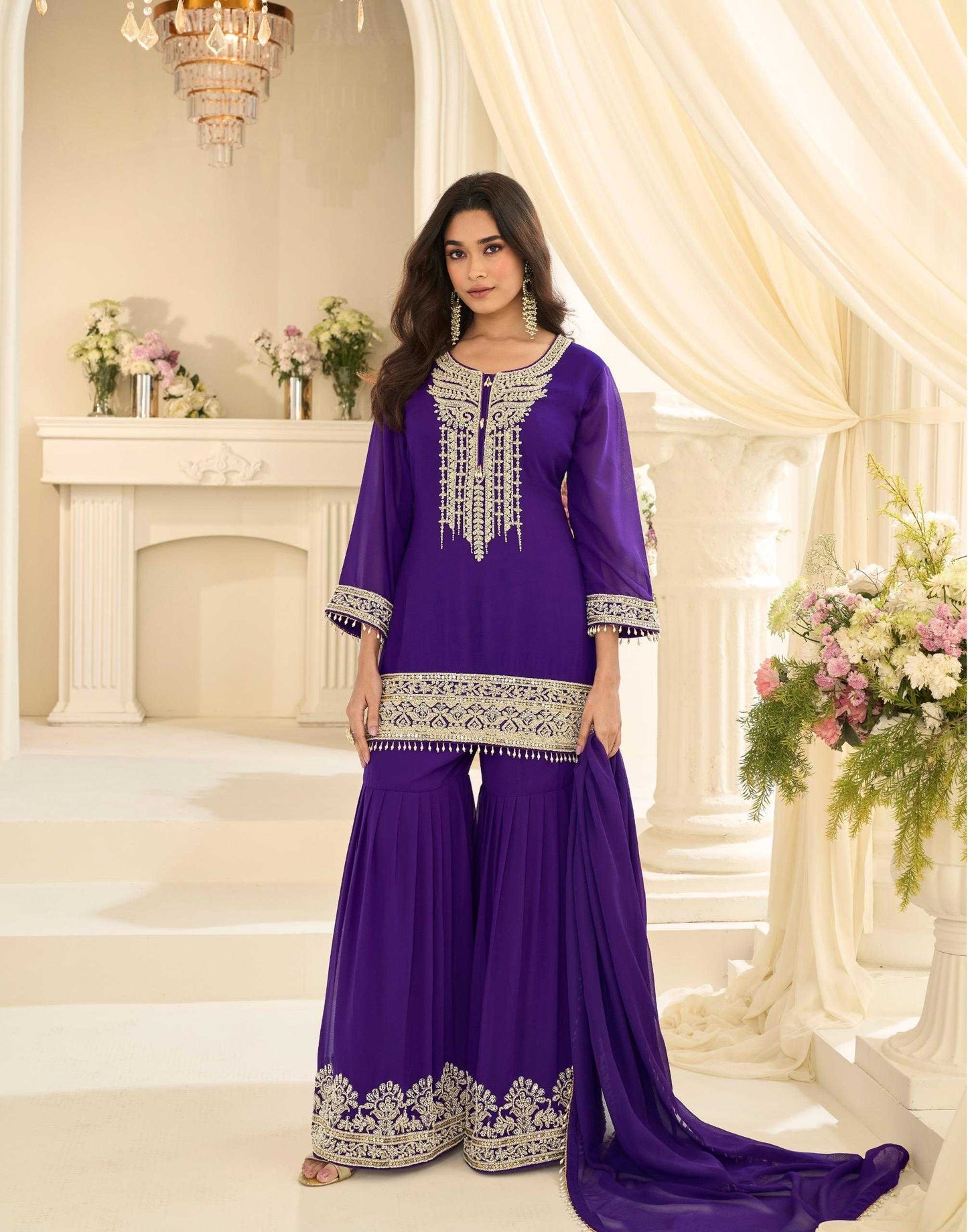 Georgette Embroidery Suit
