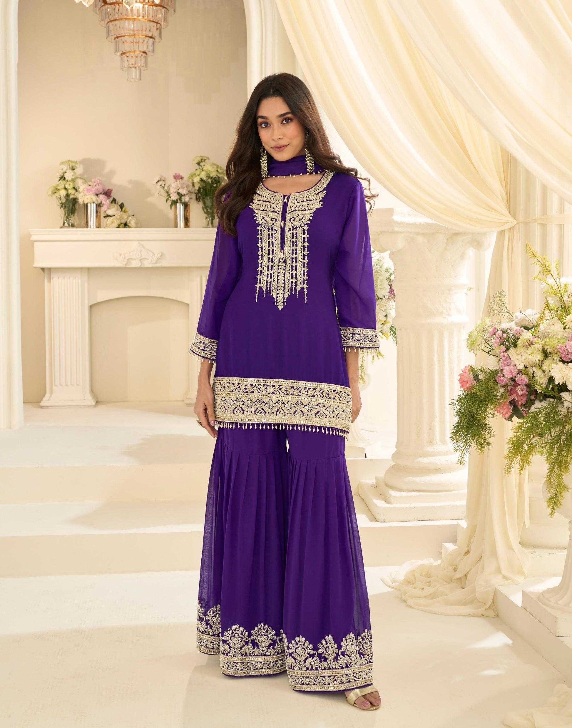 Georgette Embroidery Suit