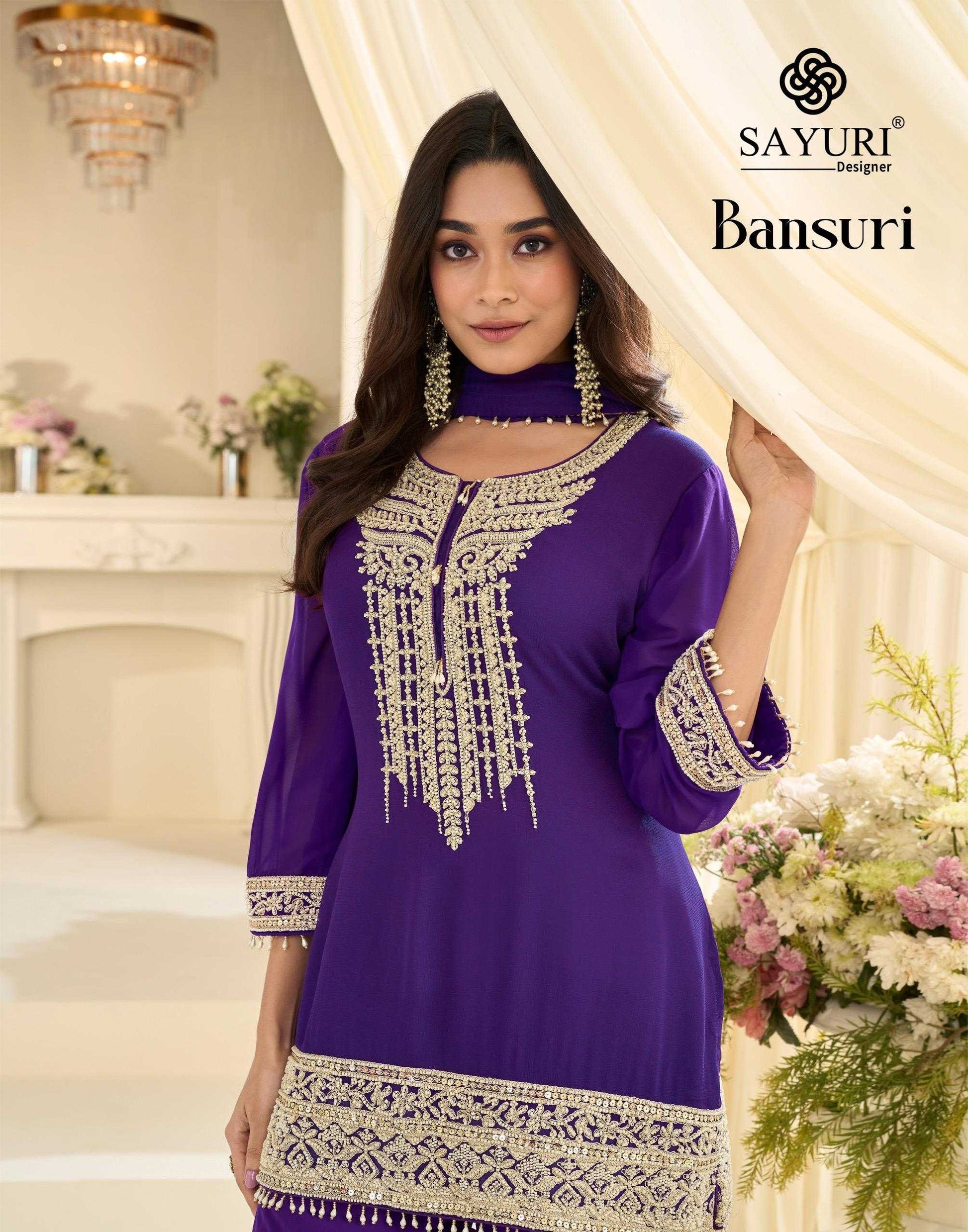 Georgette Sharara Salwar Suit