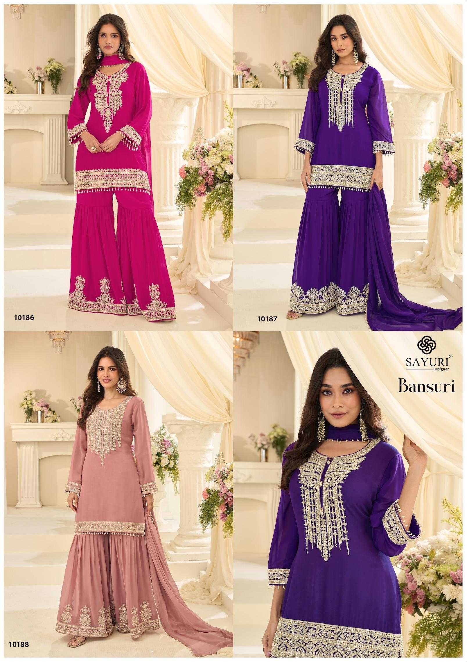 Georgette Sharara Salwar Suit