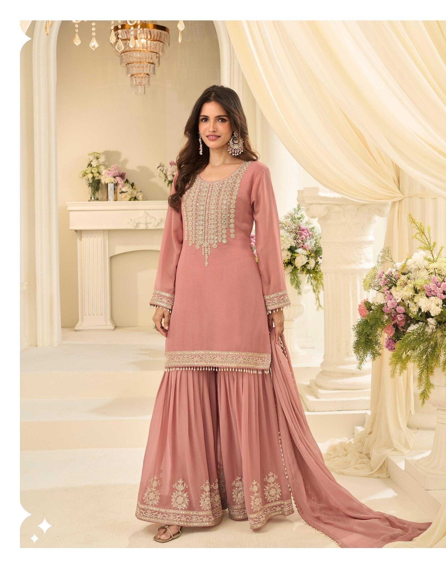 Georgette Sharara Salwar Suit