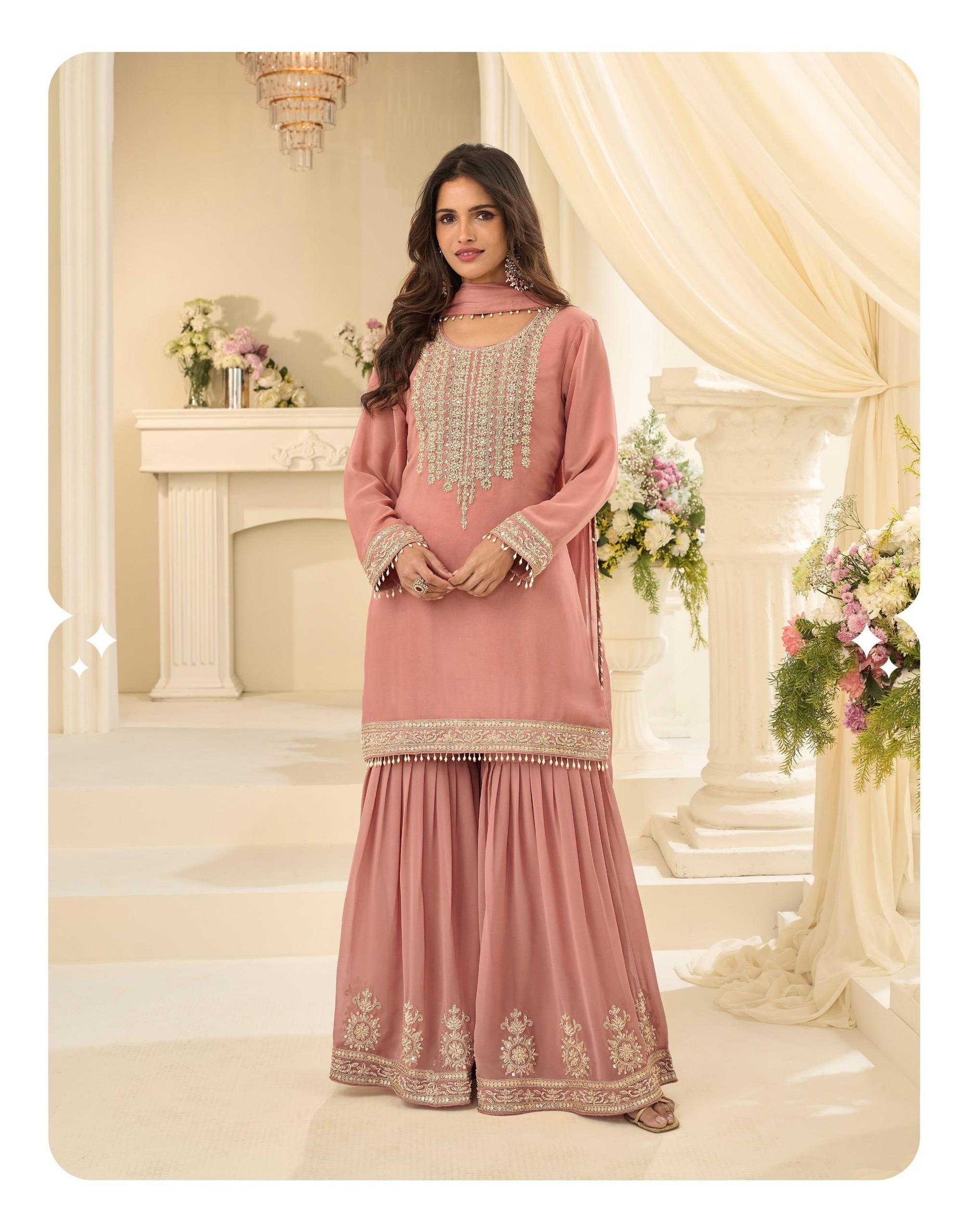 Georgette Sharara Salwar Suit