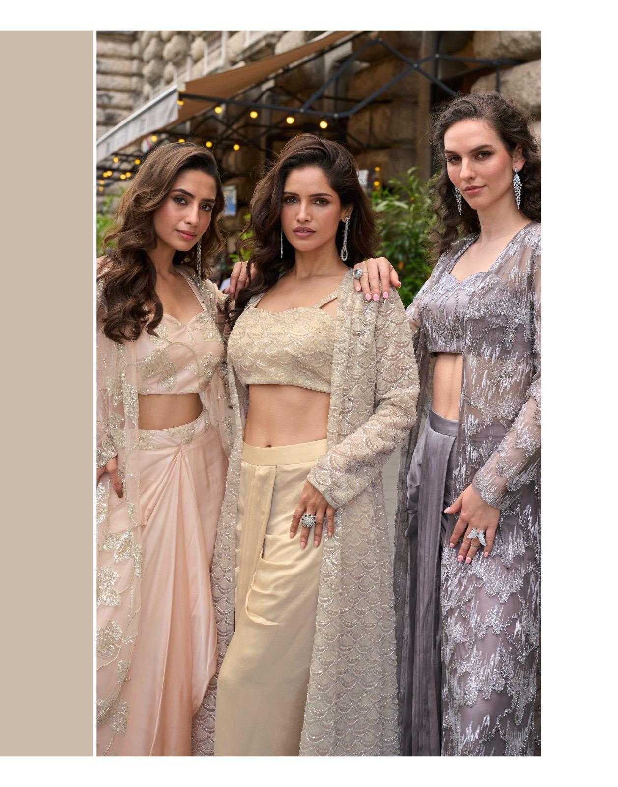 Crepe Silk Embroidery Suit